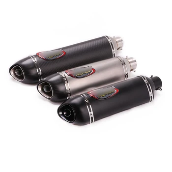 

Universal 38-51 mm Motorcycle Exhaust Muffler Pipe 460 560 mm Street Bike Scooter Rear Escape with Removable DB Killer Silencer