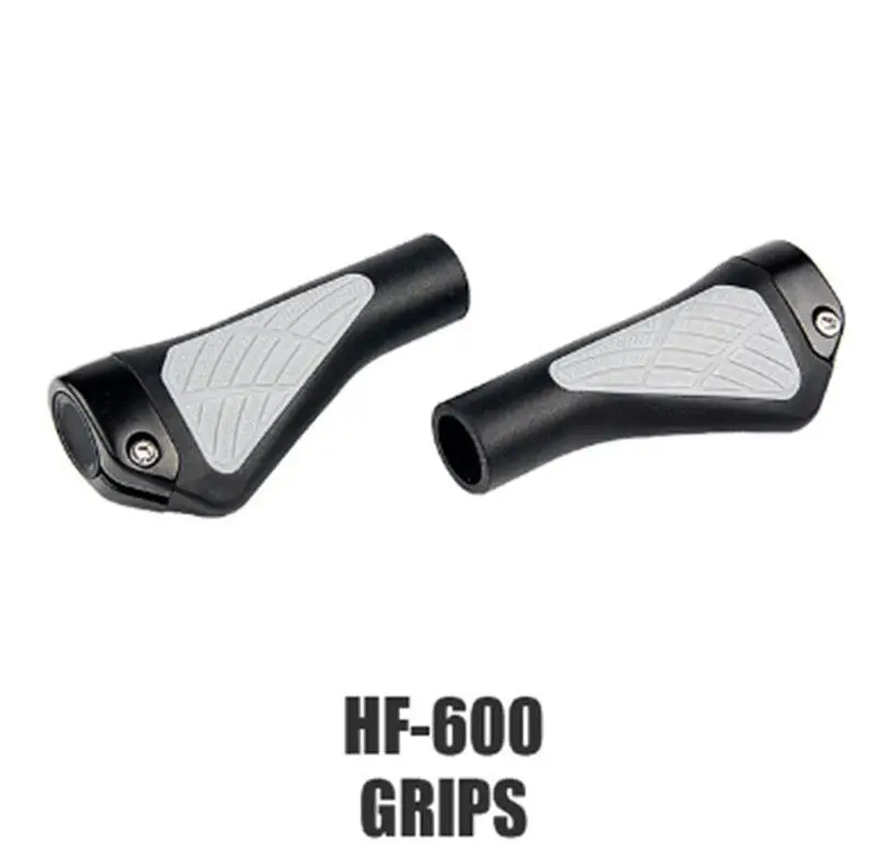 HF600 Ручки для велосипеда 22 мм алюминиевые резиновые дорожные BMX мотобайк горный велосипед рукоятки «Грипсы» наконечники для ручки управления мотоциклом крышки Эргономичный велосипед ручки - Цвет: HF600