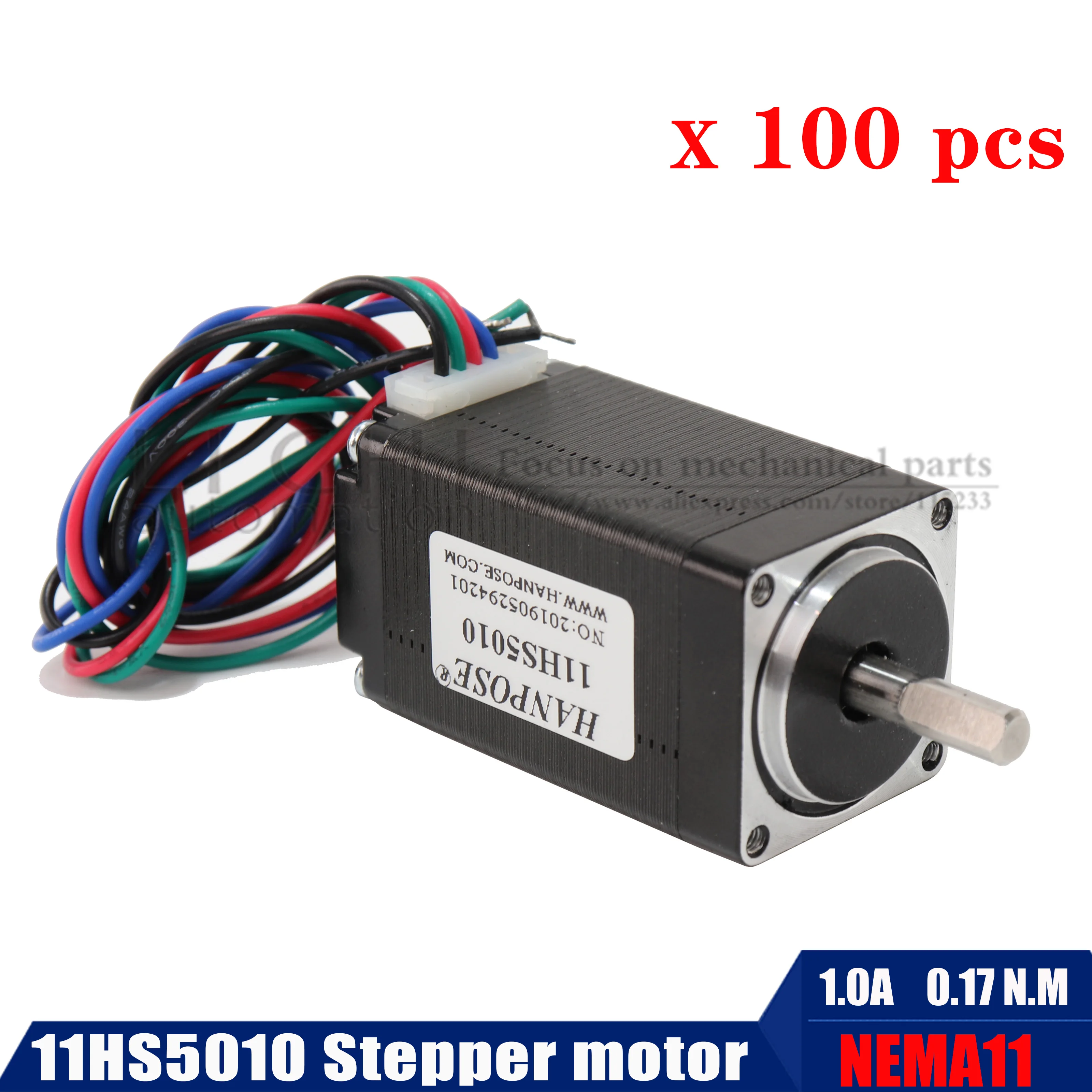 NEMA11 stepper motor50mm 4-lead 1.0A Nema 11 motor for CNC engraving milling machine