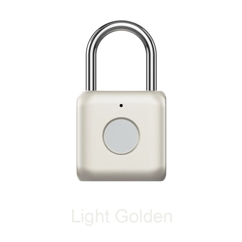 Xiaomi USB Перезаряжаемый умный безключевой электронный замок с отпечатком пальца домашний Противоугонный замок безопасности дверной багажный замок для чемодана - Цвет: Light Golden