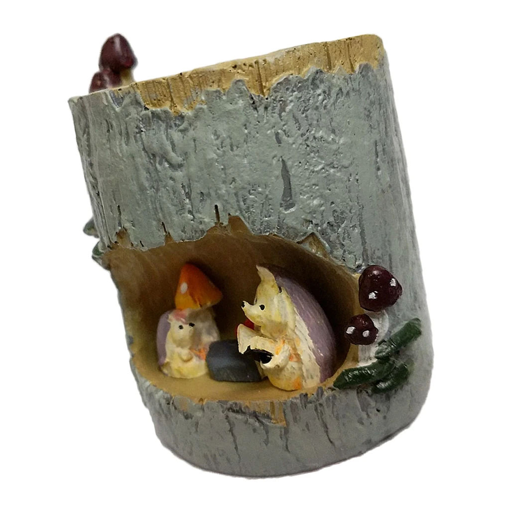 Mini Flower Pot Cute Hedgehog Succulent Planter Pot for Table Garden Decoration