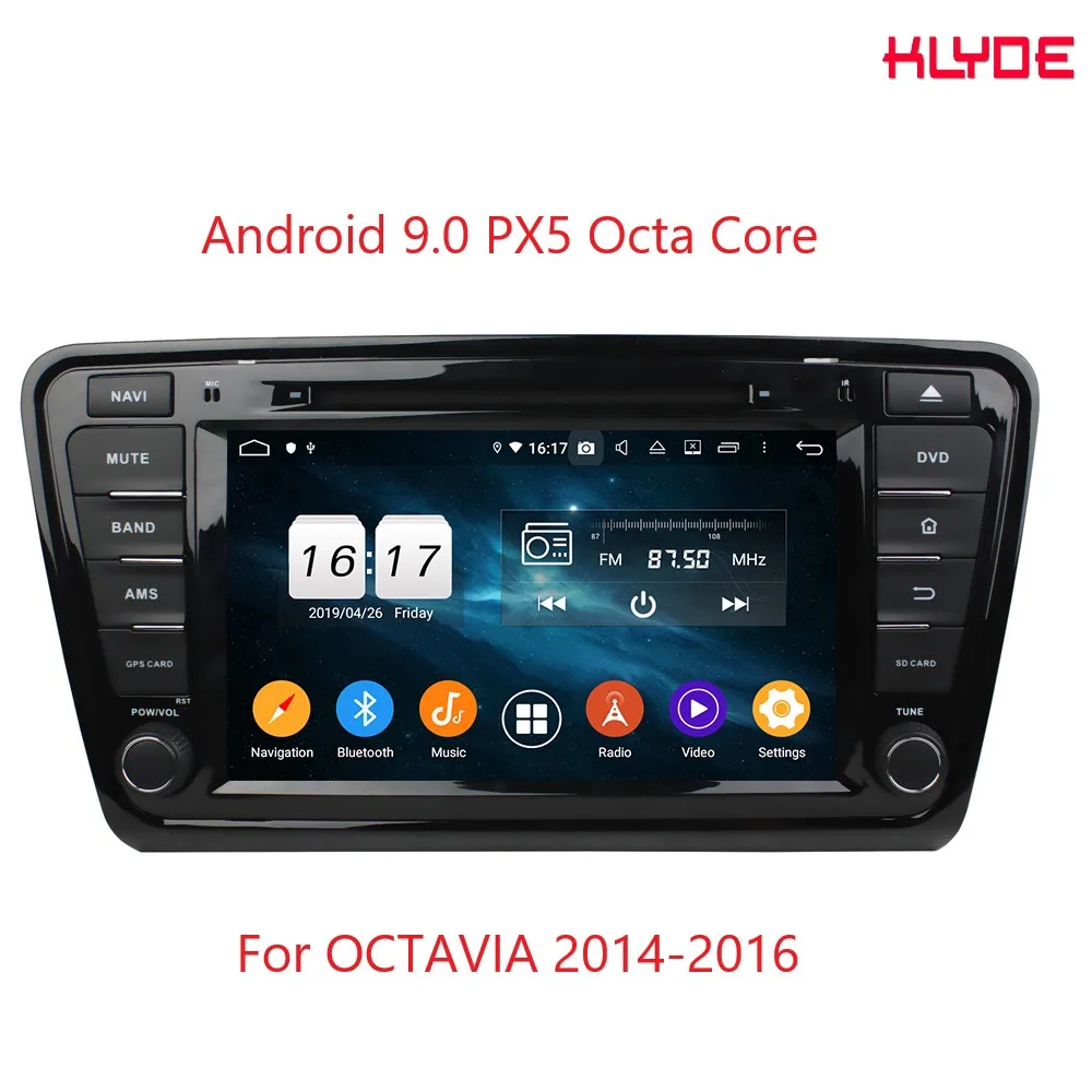 KLYDE KD-8301 1din 8 дюймов Android 9 0 Восьмиядерный автомобильный DVD Радио Видео плеер для