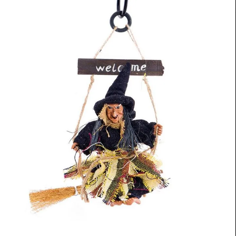Halloween Arrangement Ghost Decors Festival Bar Decorations Scary Hanging Ghost Flying Witch Pendants Party Horrorible Ornaments - Цвет: As photo show