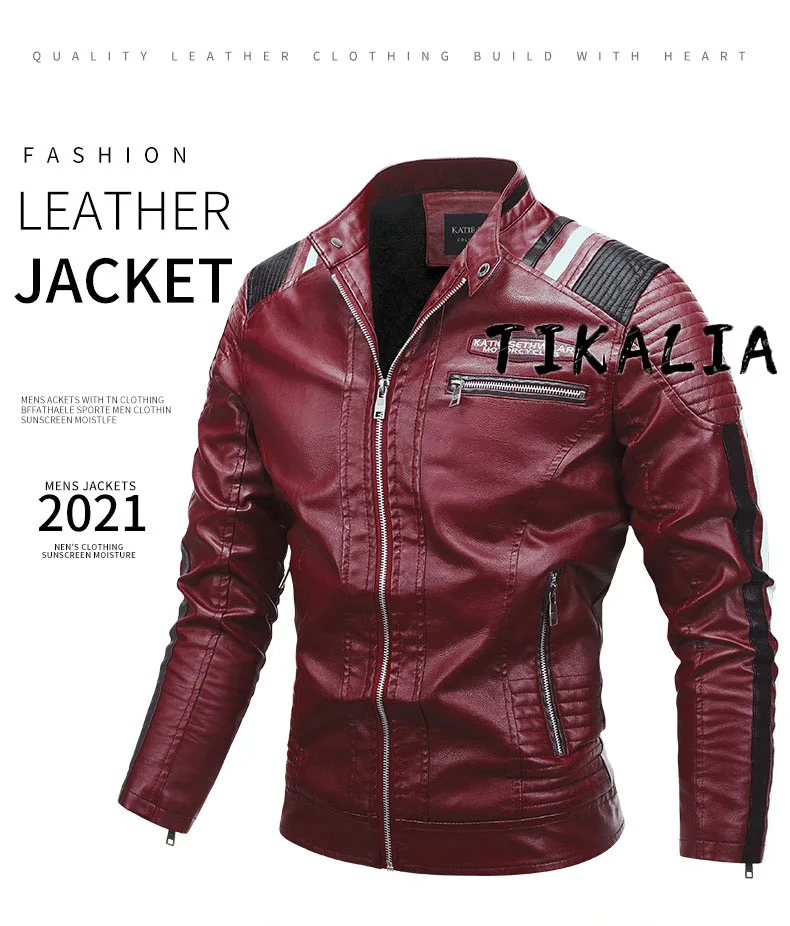 dress volume leather jacket