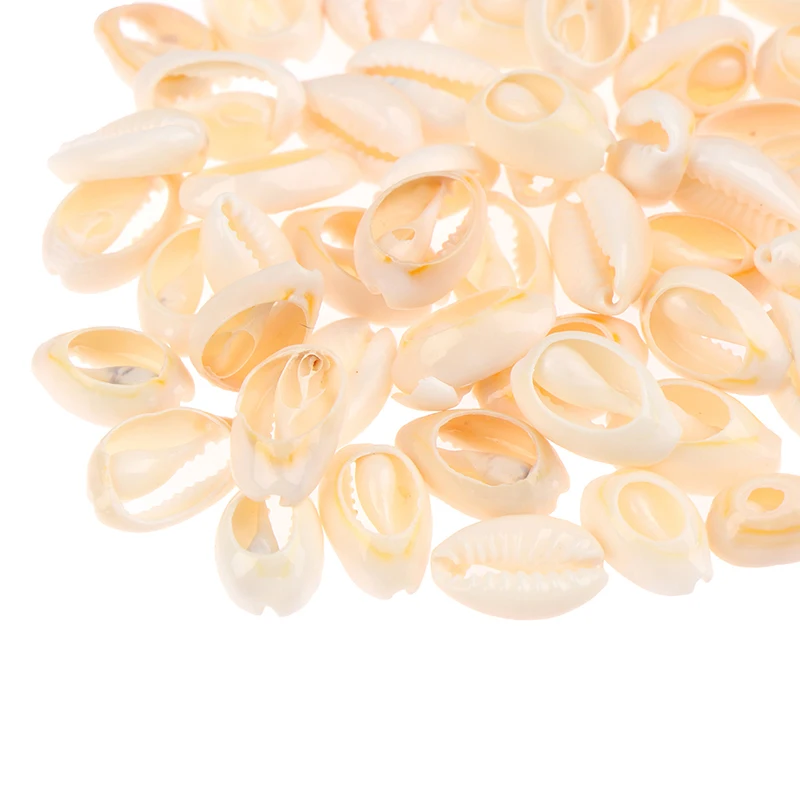 50pcs/Bag new Natural Sea Shell Loose Beads Home Decoration DIY Craft Conch Shell Pendant Jewelry Accessories