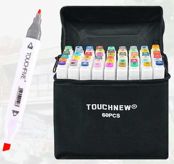 Touchfive Alcohol based Markers Sketch Markers Set For Drawing Manga Design Art Supplies Substitute Copic