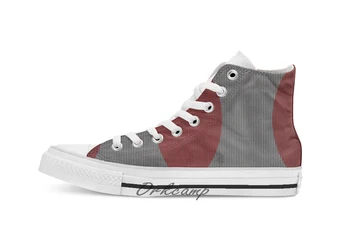 

Simple texture Custom Casual High Top lace-up Canvas shoes sneakers Drop shipping