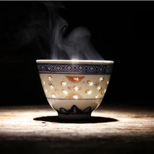 80 мл Цзиндэчжэнь голубой и белый фарфор чайная чашка китайская керамическая маленькая чайная чашка домашняя чаша винтажная чашка Саке посуда для напитков чайная посуда