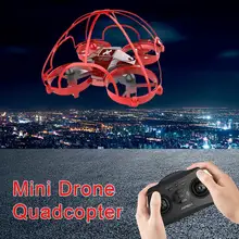 Маленький беспилотный летательный аппарат с защитой от UAV 360, Радиоуправляемый квадрокоптер, поддерживающий высоту, Безголовый режим, флип-вертолет, мини-Дрон для детей, летательный аппарат с дистанционным управлением