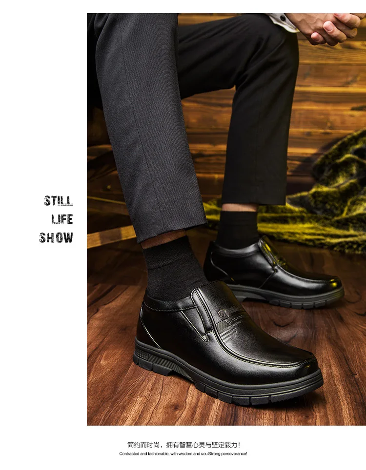 Newly Man Winter Boots2019 Quality Microfiber Leather Shoes Brand White Warm Thicken Inner Boots 38-44 Man Snow Leather Boots