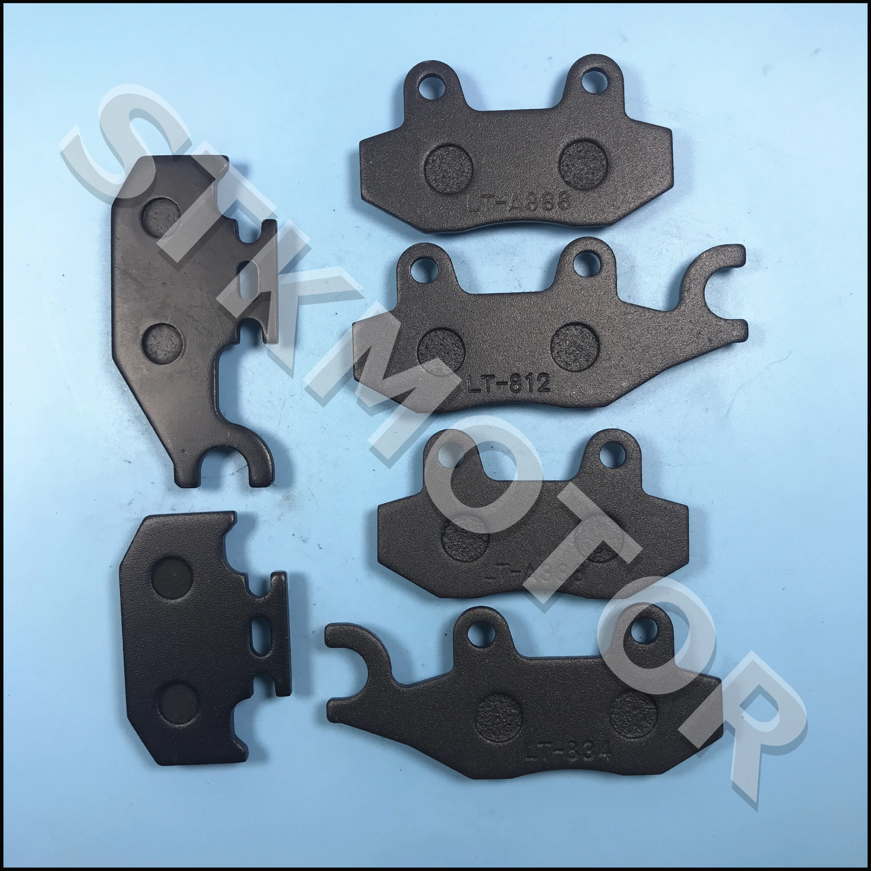 Semi-Metallic Brake Pads Kit 2004-2012 For Yamaha Raptor 700 Rhino 450 Rhino 660 1S3-W0045-10-00 5B4-W0045-00-00