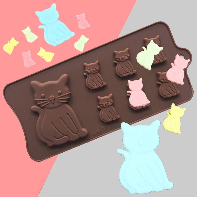 Silicone Mold Cat Chocolate Silicone Ice Cube Tray Cats Silicone