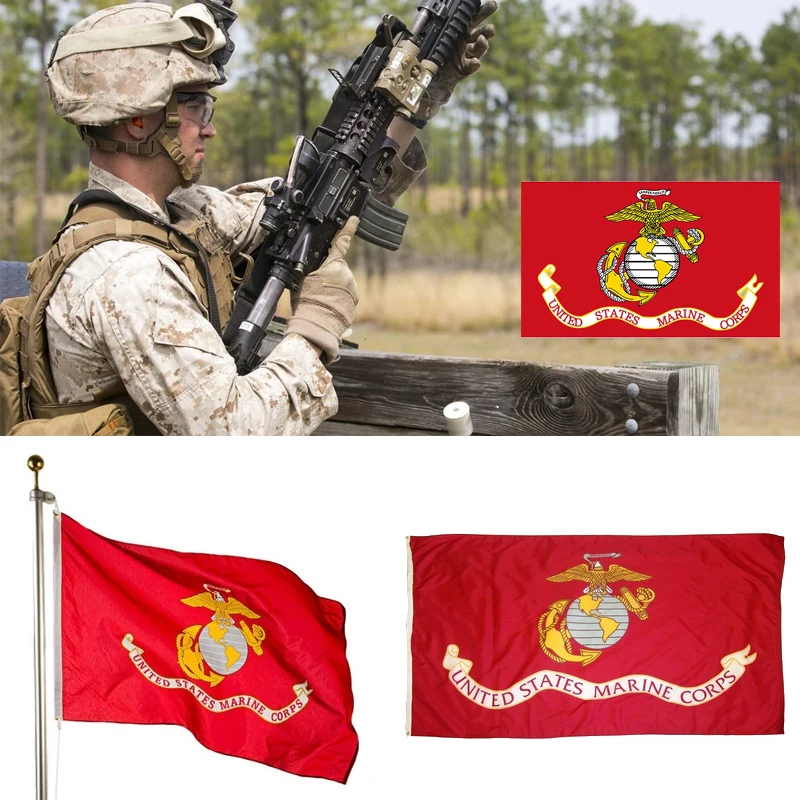 Морской пехоты США баннер парад разноцветное украшение для дома модные 3*5 футов