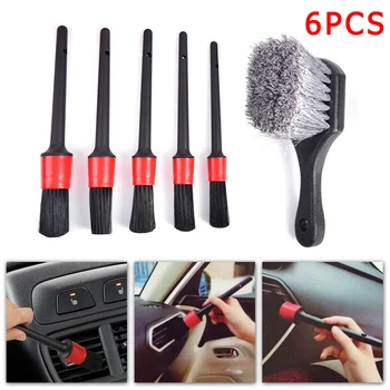 

Motorcycles Brush Bicycles 6pcs Car Detailing Kit Boar Auto Wheel Brush