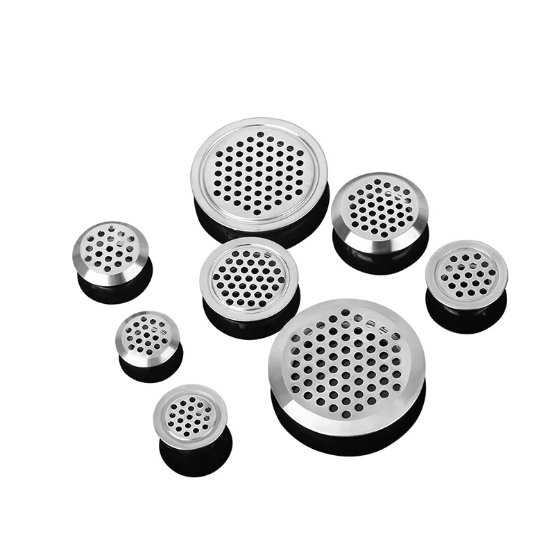

10Pcs Stainless Steel 25 35mm Wardrobe shoe Cabinet Ventilating Mesh Hole Round Louver Ventilation Grille Air Ventilation System