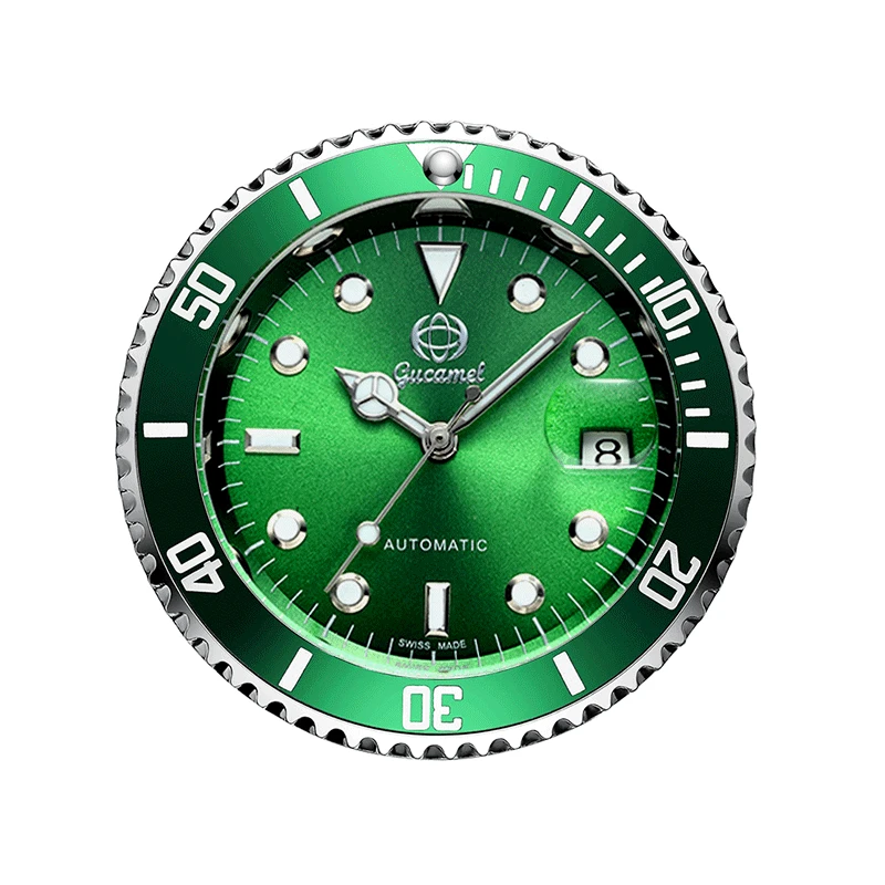 Заводские Прямые часы с изображением призрака вращающиеся черные календарем