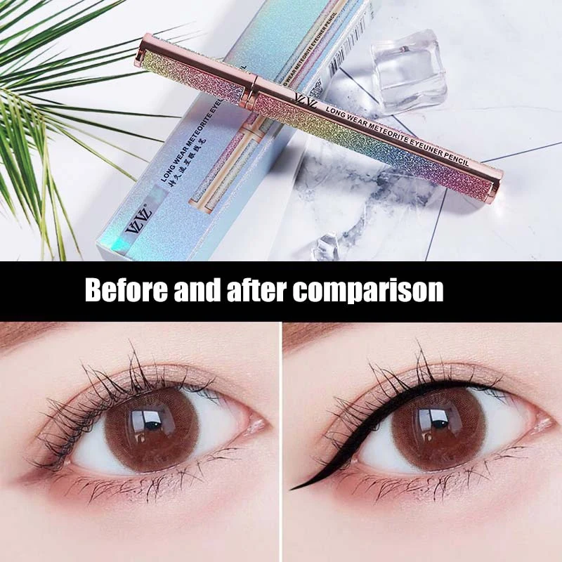 Glamorous Sparkly Shell Waterproof Eyeliner Pen Quick Drying Smudge-proof Eyeliner