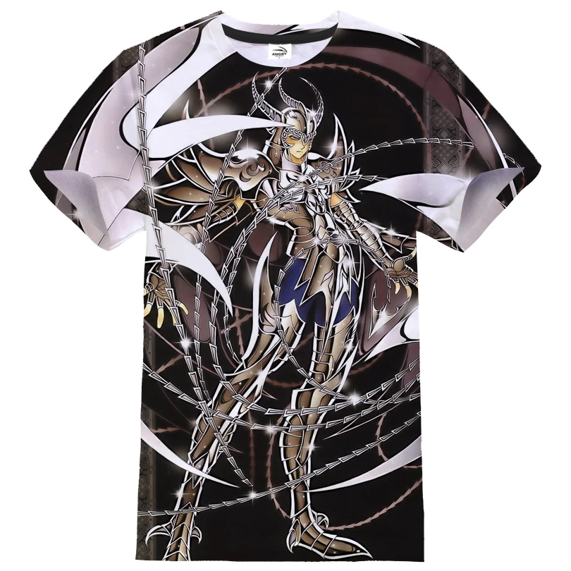 Футболка Saint Seiya для мужчин и женщин уличная одежда с 3D рисунком аниме косплей в