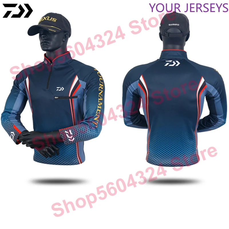 

2020 DAIWA Fishing Clothes Men Shirt Anti-UV Breathable Outdoor Sport Fishing Shirts Quick Drying Sun Protection Fishing Jersey