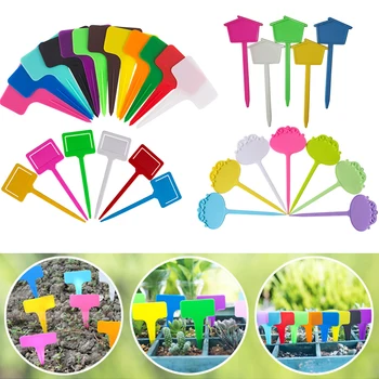 

Nursery Garden Plant Label Flower Marker Fruit Vegetable Seedling Tag Waterproof Sun-proof Plastic Label Gardening Tools D30