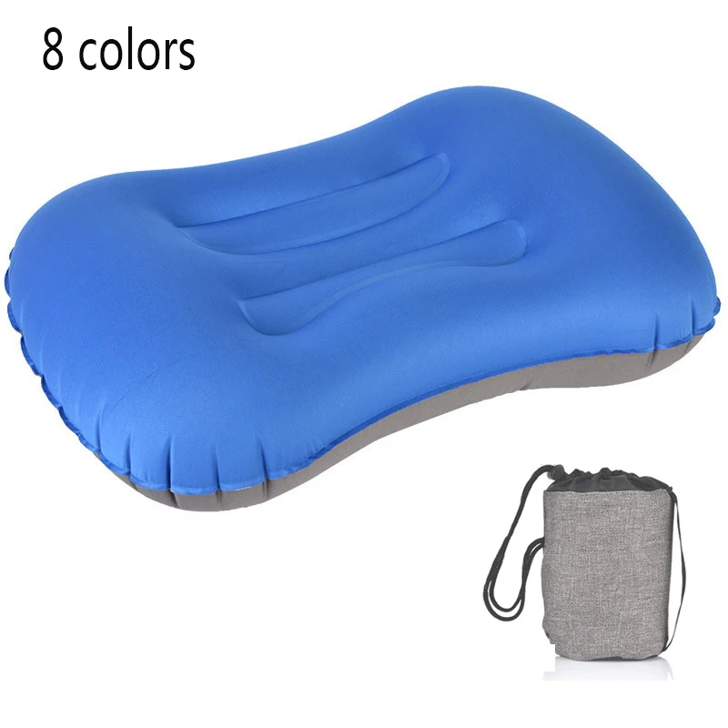 

Portable Outdoor Travel Camping Pillow Compressible Inflatable Cushion Soft Neck Protective HeadRest Pillow