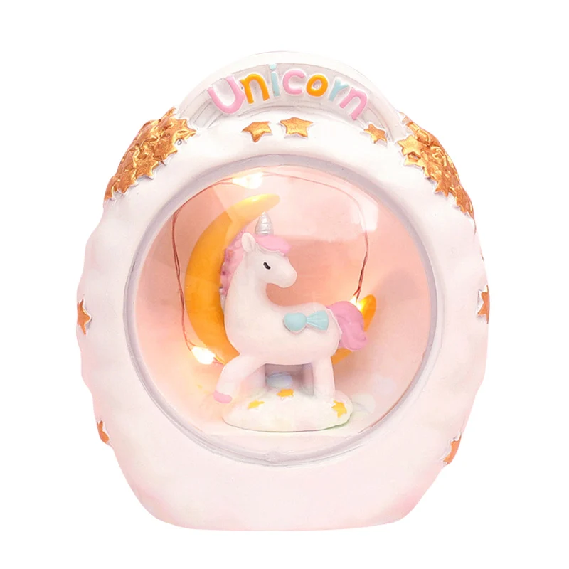 Unicorn E Светодиодный светильник в виде единорога, новинка, светодиодный светильник в виде единорога, розовый, синий, Домашний Светильник, декор для комнаты, прикроватная лампа, милый светильник в виде животного, праздничный светильник ing - Испускаемый цвет: Unicorn E