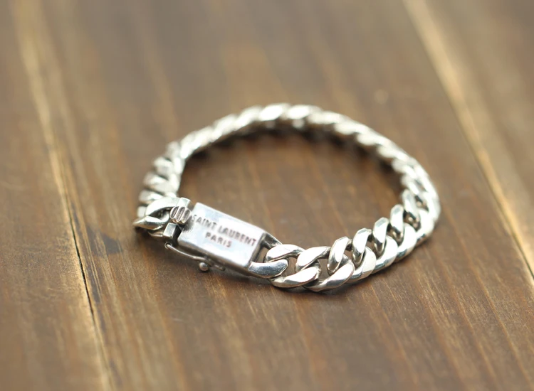 Стерлинговое Серебро 925 европейский и американский простой Гладкий плетеный браслет для пары персонализированные