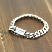 Стерлинговое Серебро 925 европейский и американский простой Гладкий плетеный браслет для пары персонализированные