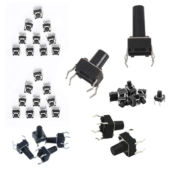 

HTHL-100x SPST Mini Momentary Tactile Push PCB Button Switch 6 x 6 x 8mm