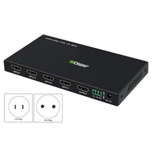 AIMOS HDMI Screen Splitter 4 in 1 Out Switch DNF Split Screen Support 4 ingresso segnale HDMI 5 modalità Switch
