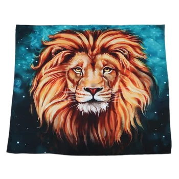 

Realistic Lion Printed Wall Hanging Tapestry with Romantic Pictures Art Nature Home Decorations for Living Room Bedroom Dorm Dec