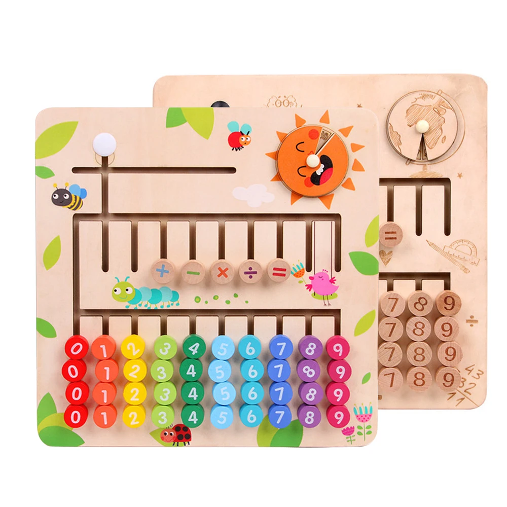 Educational Toys For Children Montessori Toys Kids Wooden Learning To Count Numbers Toy Child Mathematics Early Education Gifts