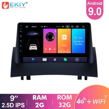 

EKIY 9'' IPS Android 9.0 Car Radio For Renault Megane 2 2004-2008 Navigation GPS Multimedia Video Player Wifi BT Stereo 2Din DVD