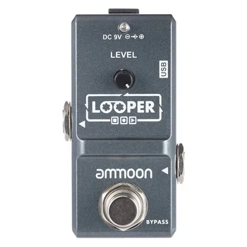 

ammoon AP-09 Nano Series Loop Electric Guitar Effect Pedal Looper True Bypass Unlimited Overdubs 10 Minutes Recording
