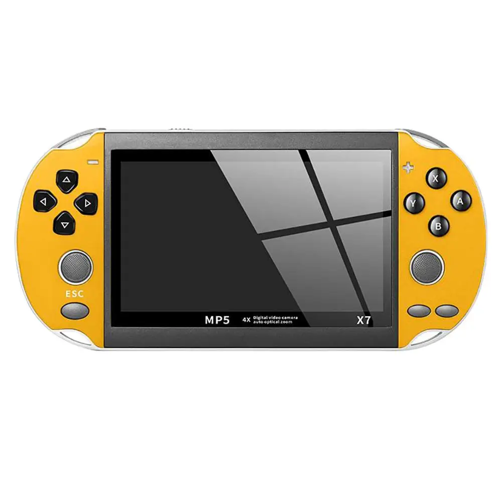 X7 Music Rechargeable Double Rocker Handheld Portable Game Console HD MP5 Camera 8G Movies LCD Kids Video 