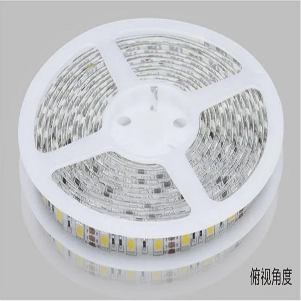 Fanlive 50 м/лот ФИТА де Тира светодио дный 5050 5 м/roll 300 светодио дный Газа Neon Light SMD IP65 Водонепроницаемый 12 В гибкая 60 светодио дный/m Rgb стайлинга
