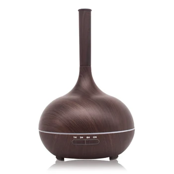 

400ml Classical Aroma Essential Oil Diffuser Wood Grain Ultrasonic Cool Mist Humidifier for Office Home Bedroom Living Room