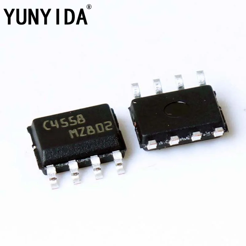 

10PCS TJM4558CDT SOP MARK C4558 New and Original