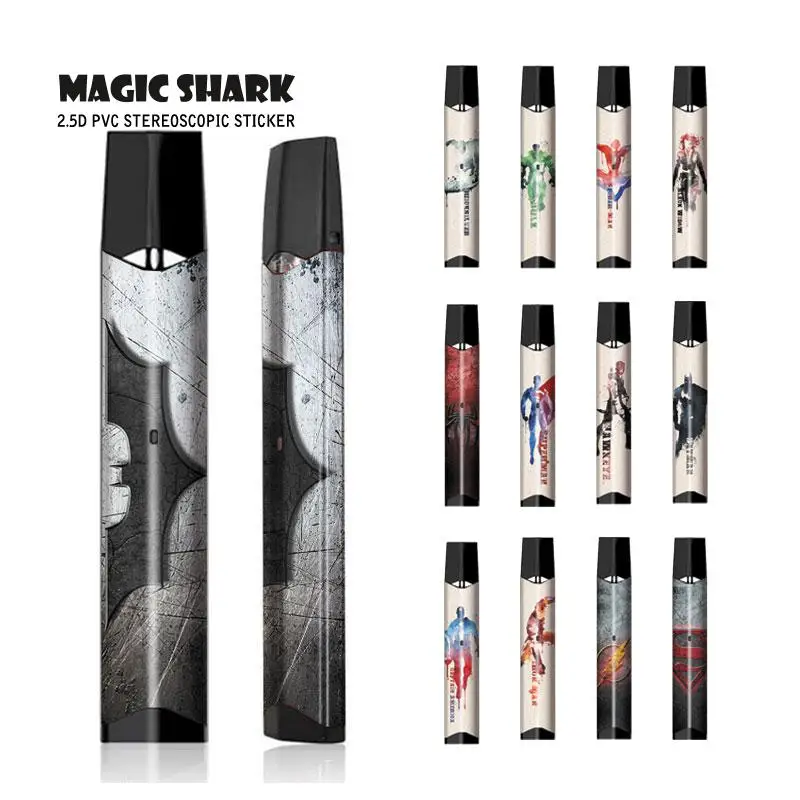 Волшебная Акула Marvel DC Супермен Бэтмен наклейка Thor Пленка чехол для Smok