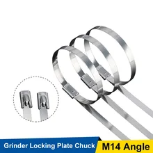 

NEW 20Pcs Stainless Steel Cable Tie 8mm*250/500mm Self Locking Cable Zip Tie Multi-Purpose Auto CV Joint Banding Boot Axle Clamp