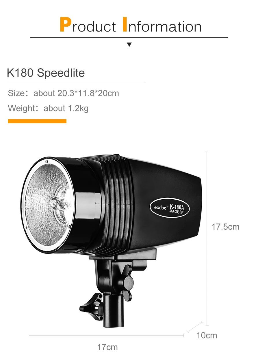 Godox 2x K-180A 360Ws строб студия комплект для вспышки+ RT-16 триггер+ 2x50x70 см Honeycomb софтбокс с решеткой+ 2x190 см для фотостудии