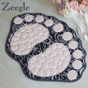 

Zeegle Doormat Floor mat Funny Big Toe Embossing Carpet Absorbent Bathroom Doormat Anti Slip Area Rug Washable Hallway Floor Rug