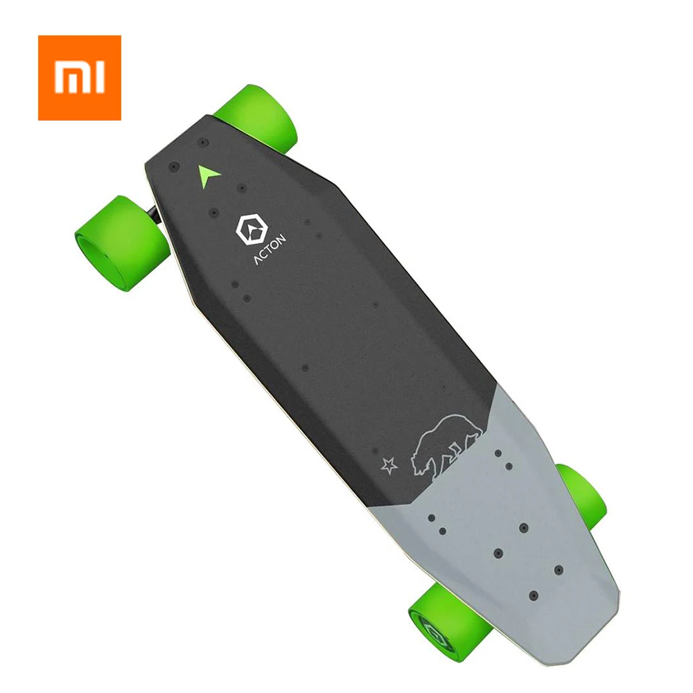 

Xiaomi ACTON Smart Electric Skateboard Wireless Remote Control 3-speed Advance 500W Power LED Light Group 1 Hour Charging