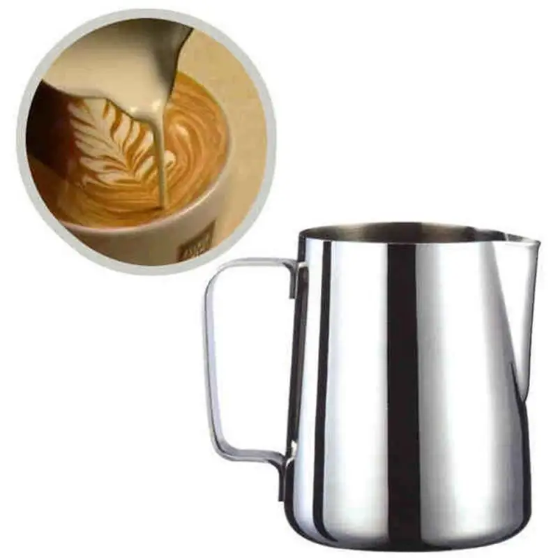 Жарра леше из нержавеющей стали фритюрница для кофе Pull Flower Cup Cappuccino Milk Pot Espresso Cups