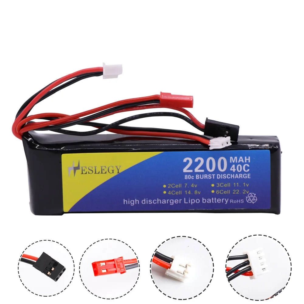 Аккумулятор Lipo для Walkera DEVO 7 10 DEVO12E F12E WFLY9 RadioLink AT9 AT10 детали игрушек 11 1 В 2200 | Игрушки