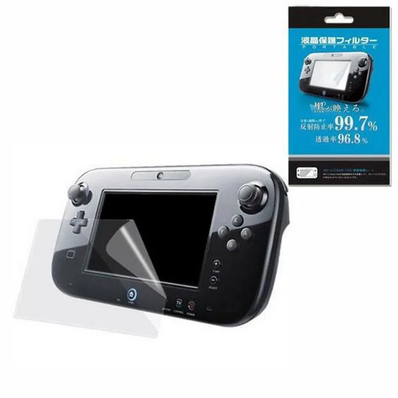 Clear Protective Film Joypad Surface Guard Cover for Nintendo Wii U Gamepad WiiU LCD Transparent Screen Protector
