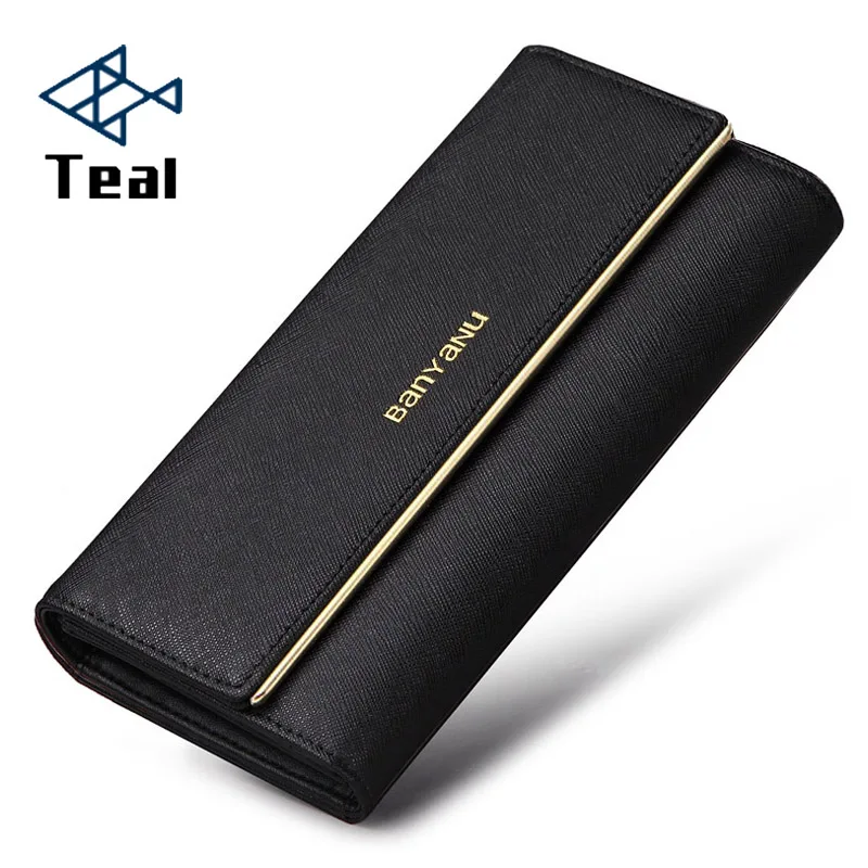 Женский кошелек женский длинный оригинальный кожаный роскошный брендовый клатч