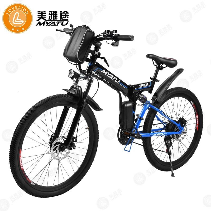 MYATU велосипеды 21 скорость 26 дюймов горный электрический велосипед складной велосипед шоссейные велосипеды бренд унисекс полная Шокирующая рама электровелосипеда