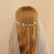 TRiXY H43, жемчуг, стразы, свадебные ободки, украшения для волос, жемчуг, бисер, невесты, диадемы, головной убор, свадебные аксессуары для волос