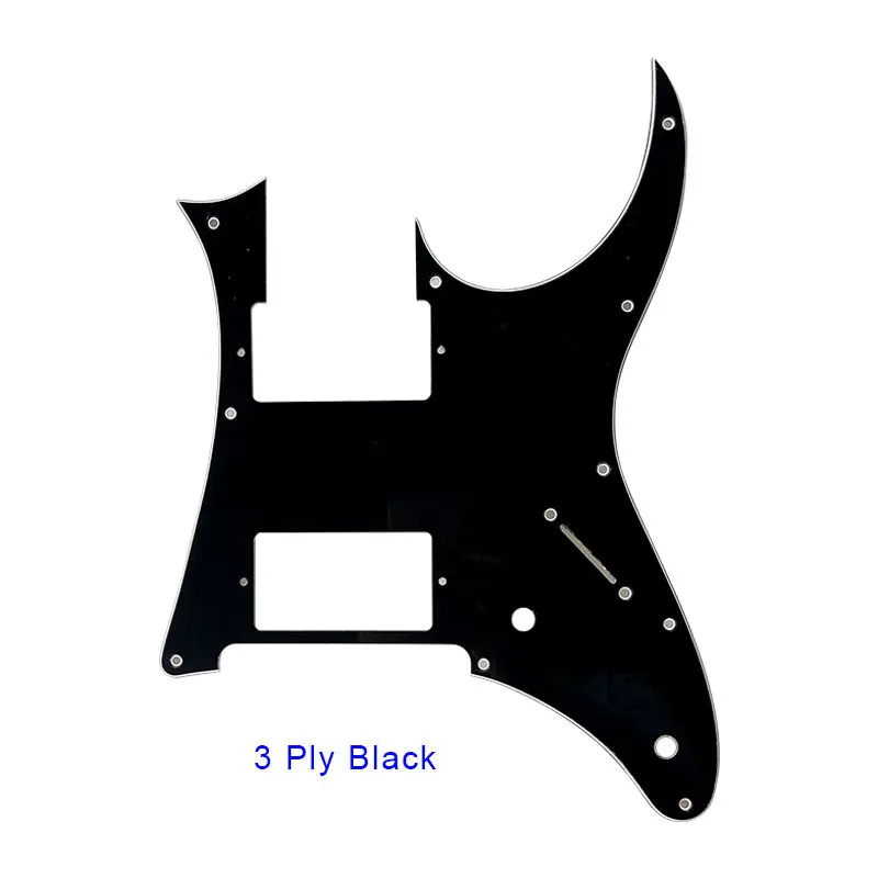 Pleroo пользовательские Запчасти для электрической гитары-для Ibanez MIJ RG 350 EX Гитара Pickguard HH хамбакер Пикап скретч пластина несколько colo - Цвет: 3Ply BLACK